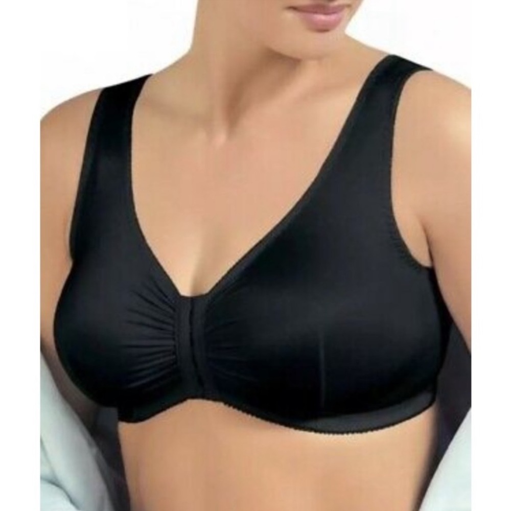 Glamorise CH198 Bra Black Complete‎ Comfort 44G/H 1383 DP